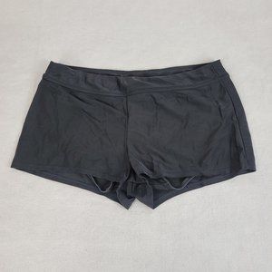 Ocean Ave Swimwear Swim Shorts W/Built in Bikini Womens size Medium black